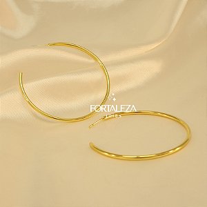 Brinco Argola Banhado a Ouro 18k