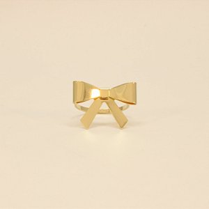 Anel de Laço Folheado a Ouro 18k
