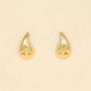 Brinco de Gota Folheado a Ouro 18k