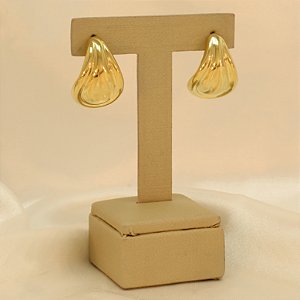 Brinco de Gota Folheado a Ouro 18k