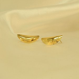 Brinco Polido Folheado a Ouro 18k