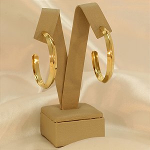Brinco Argola Banhado a Ouro 18k