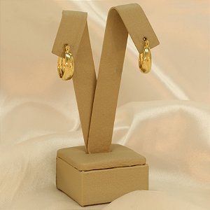 Brinco Argola Folheado a Ouro 18k
