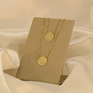 Escapulário Medalha Oração São Bento Banhado a Ouro 18k