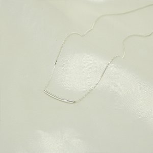 Gargantilha com Canutilho Banhado a Prata