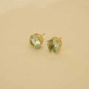 Brinco em Zircônia Banhado a Ouro 18k