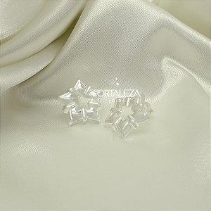 Brinco de Estrela Banhado a Prata 925