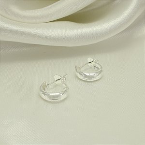 Brinco Argola Banhado a Prata 925