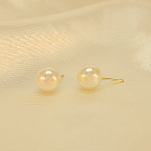 Brinco de Pérola Banhado a Ouro 18k