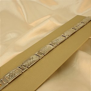 Pulseira Trabalhada em Aço Inox