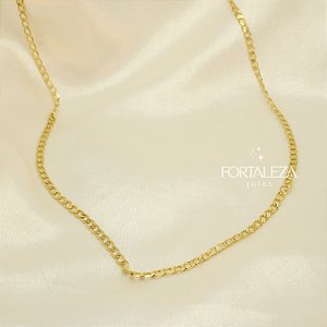 Corrente Groumet Banhado a Ouro 18k