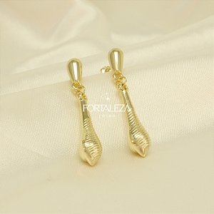 Brinco Pêndulo Banhado a Ouro 18k