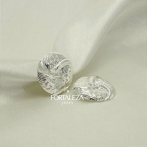 Brinco de Pressão Orgânico Banhado a Prata