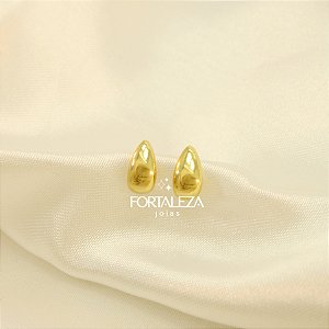 Brinco de Gota Banhado a Ouro 18k