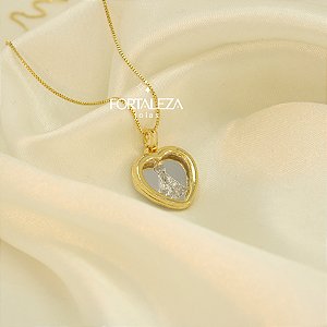 Gargantilha Nossa Senhora Aparecida Banhado a Ouro 18k