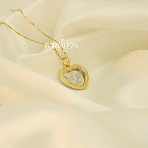 Gargantilha Divino Espírito Santo Banhado a Ouro 18k