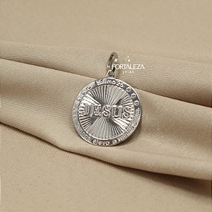 Pingente Escrito o Salmo 25:1 em Aço Inox