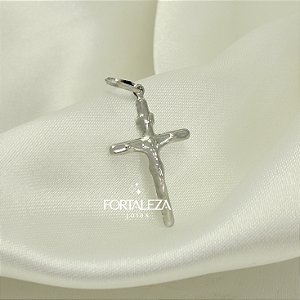 Pingente Jesus Cristo Crucificado em Aço Inox