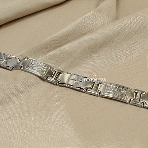 Pulseira Trabalhada em Aço Inox