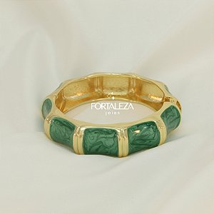 Bracelete Esmaltado Banhado a Ouro 18k