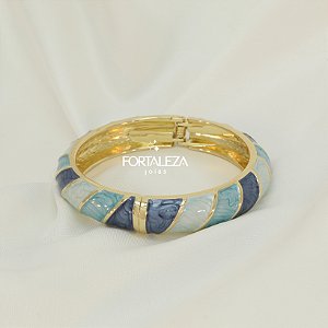 Bracelete Esmaltado Banhado a Ouro 18k