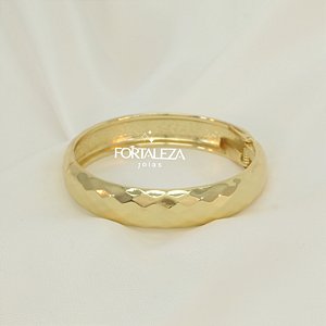 Bracelete Facetado Banhado a Ouro 18k