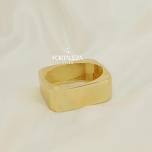 Bracelete Quadrado Banhado a Ouro 18k