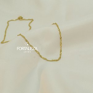 Corrente Singapura Banhado a Ouro 18k