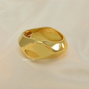 Bracelete Bold Orgânico Banhado a Ouro 18k