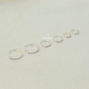 Brinco Argola em Trio com Zircônia Cristal Banhado a Prata