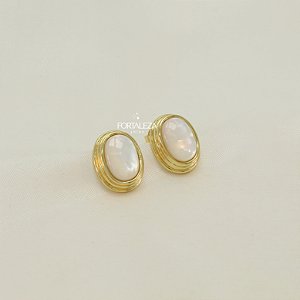 Brinco Perolado Banhado a Ouro 18k