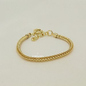 Pulseira Lacraia Banhado a Ouro 18k