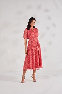 Vestido Tecido Chifon Estampado  125cm - Titanium Jeans