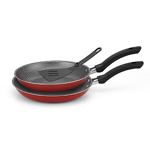 Kit Enjoy Frigideira Francesa Antiaderente 18/22 Com Espátula