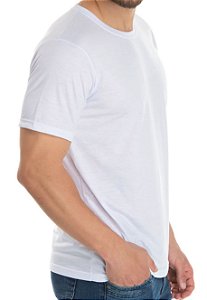 Camiseta Malha PV, Personalizada, Branca