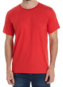 Camiseta Malha PV, Personalizada, Vermelha