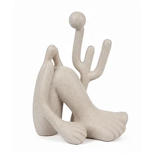 Escultura Enfeite Offwhite Tarsila Amaral Abaporu Mart 17485 Branco