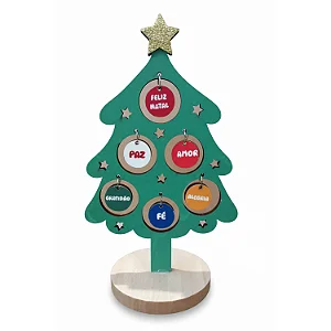 Arvore de Natal MDF 20cm
