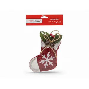 Enfeite de árvore de Natal meia para casa de Natal