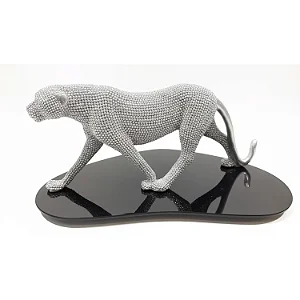 Estátua de Leopardo Enfeite de Resina