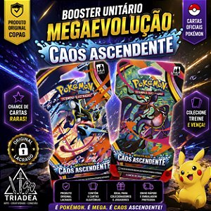 Pack 6 Boosters Pokémon Coleção Caos Ascendente