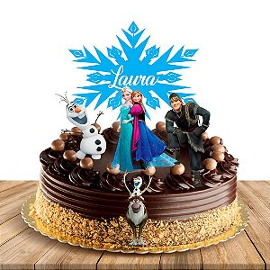 Topo de Bolo personalizado Frozen