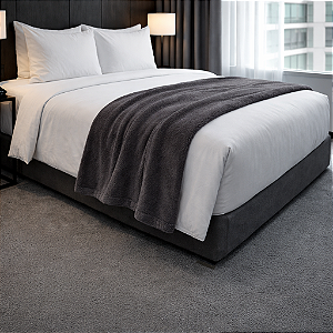 Cobertor de Microfibra Queen Chumbo Camesa 2,40 x 2,20m