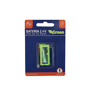 Bateria Para Telefone Sem Fio 2,4v Ni-Mh 600mah AAA, Plug Universal | Green 013-4476