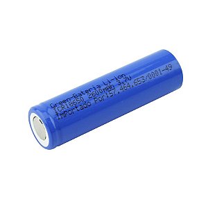 Bateria CR 18650 3.7v 2600mah, Industrial - Green 013-3726