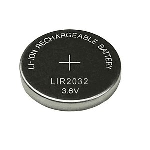 Pilha Bateria LIR2032 3.6v Recarregável 40mah - 1 Unidade