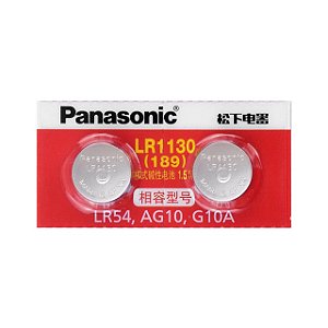 Pilha Bateria LR54 LR1130 AG10 G10A Panasonic 189 - 2 Unidades - Realtek  Brasil - Loja Física/Virtual de Produtos Eletrônicos.