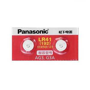 Pilha Bateria LR41 AG3 G3A Panasonic 192 - 2 Unidades