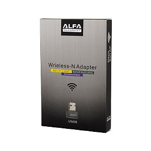 Adaptador Receptor Usb Wifi 2.4Ghz 300mbps - Alfanext UW06