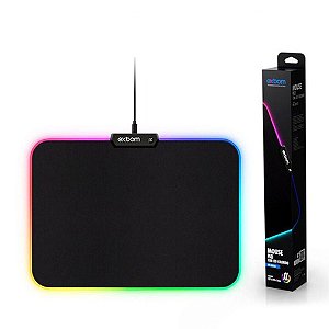 Mouse Pad Gamer Médio Com Led RGB 11 Efeitos - Exbom  MP-LED2535